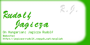 rudolf jagicza business card